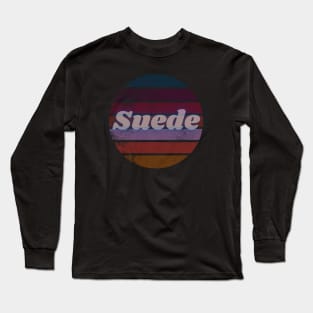 suede Long Sleeve T-Shirt